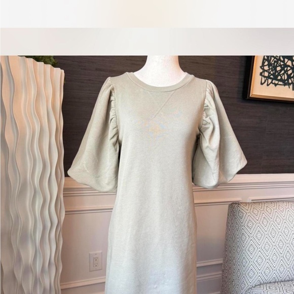 Rebecca Minkoff Tan Puff Sleeve Sheath Dress - Picture 2 of 7